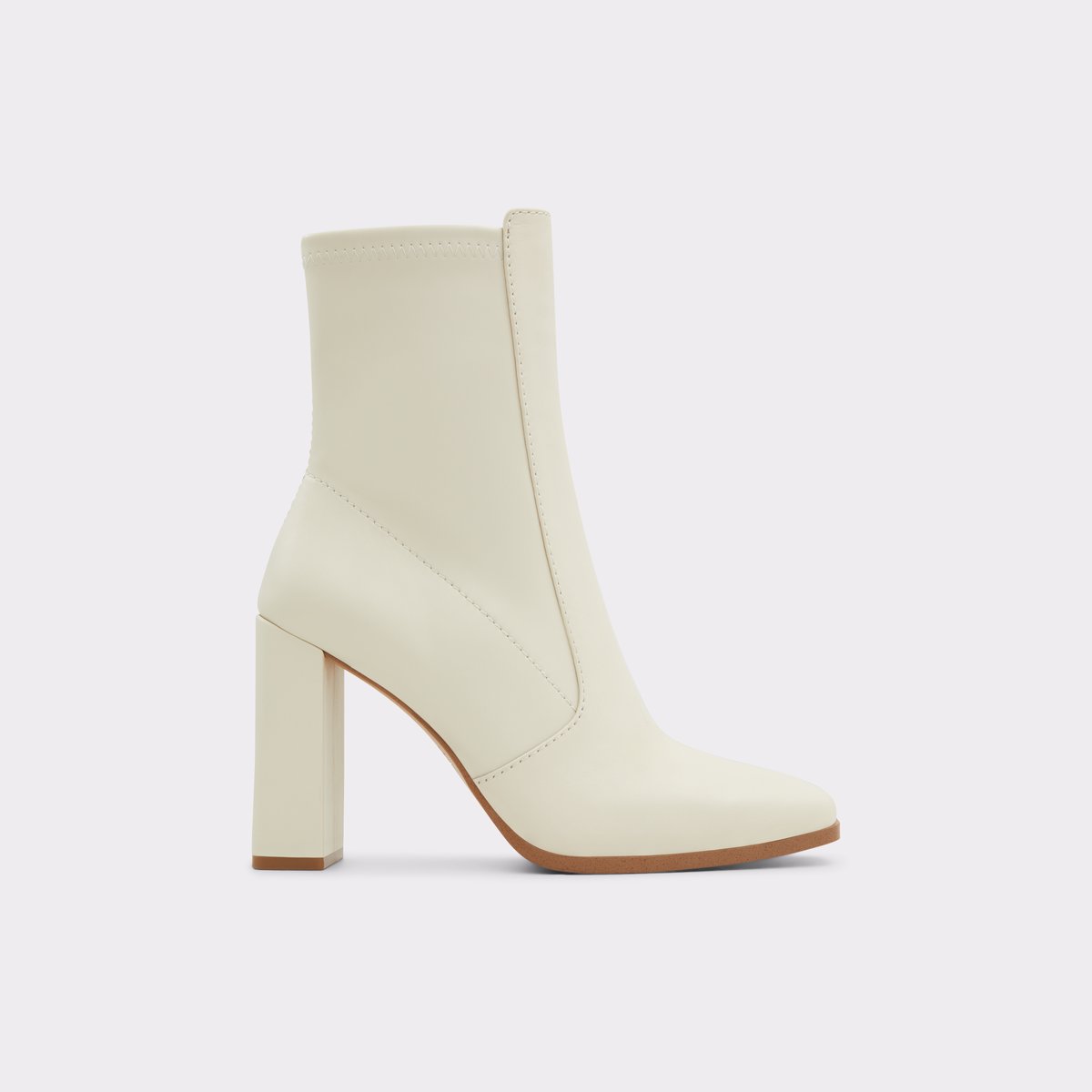Audrella White Synthetic Mixed Material Women Dress boots