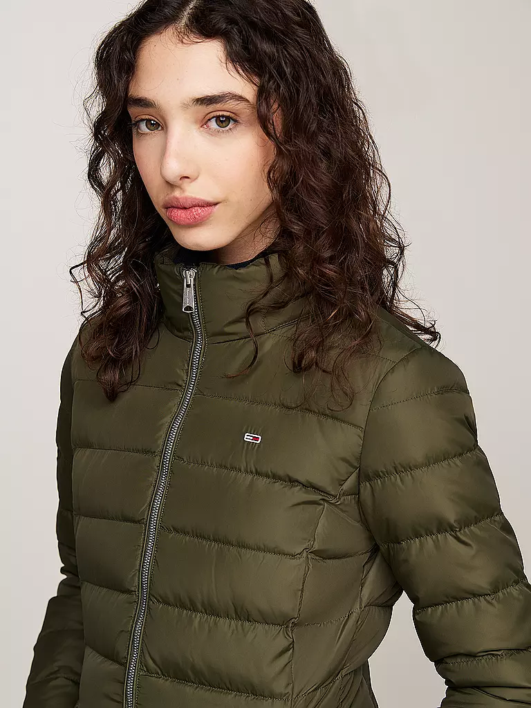 TOMMY JEANS Daunenmantel  olive