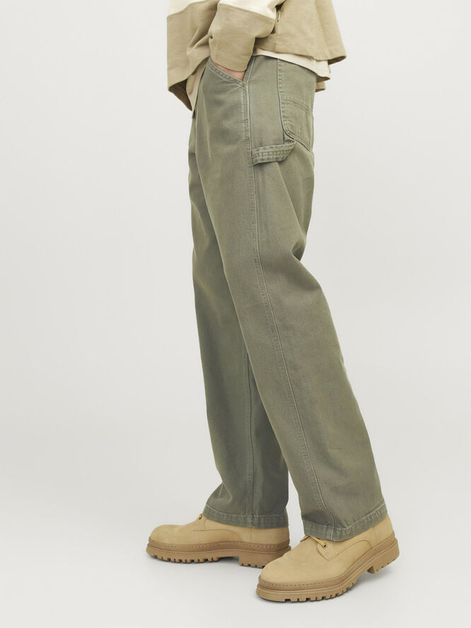 Jack & Jones JPSTEDDIE CARPENTER PANTS NOOS Dusty olive