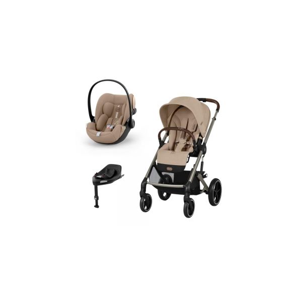 Duo Cybex Balios S Lux   Cloud G Plus   Base G Almond Beige / Taupe Frame