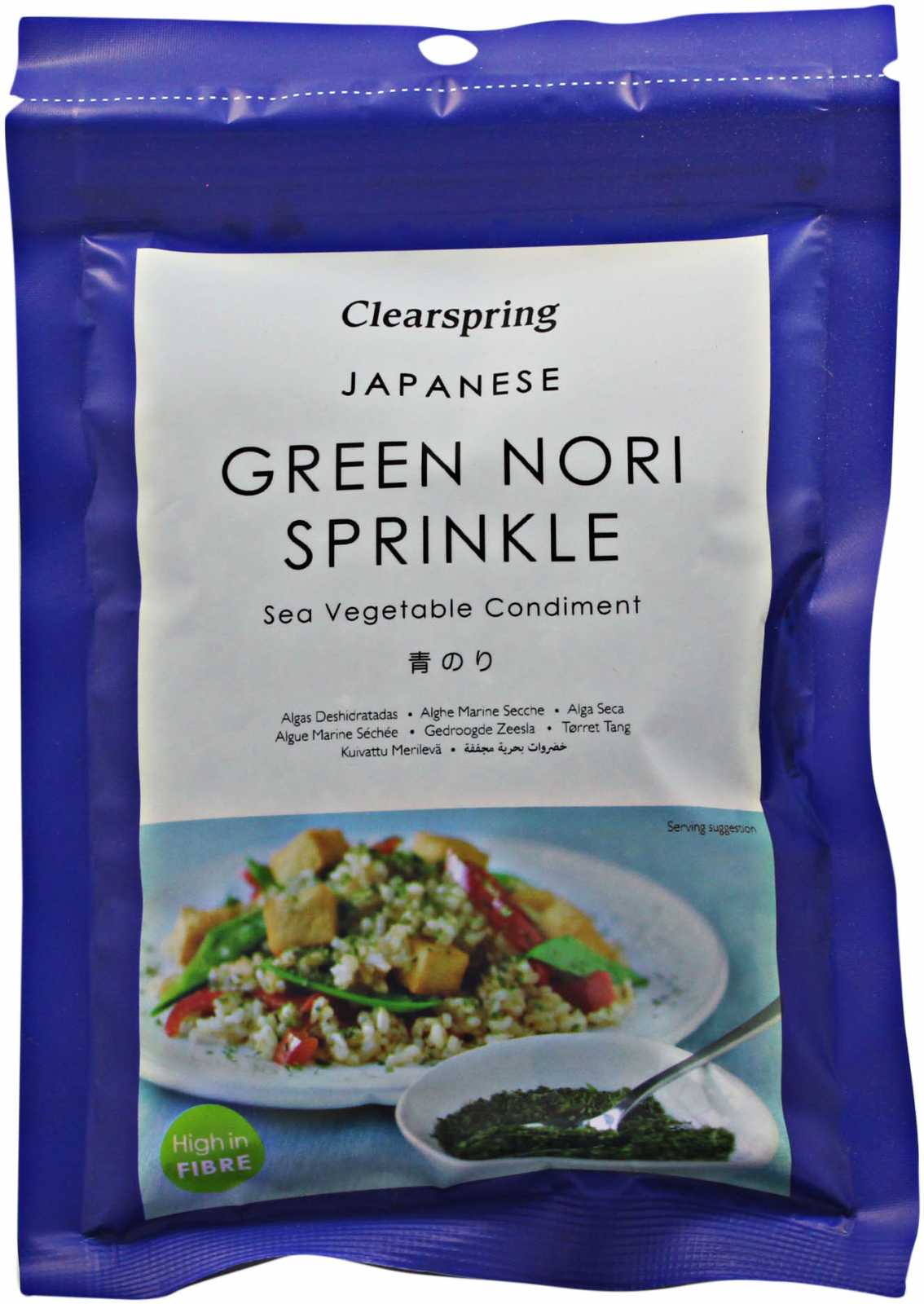 Clearspring Wholefoods Nori verde espolvoreado 20 g