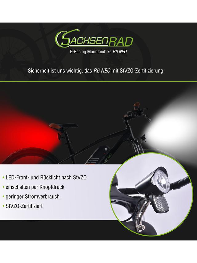 E-Racing Mountainbike R6 mit 500 Wh