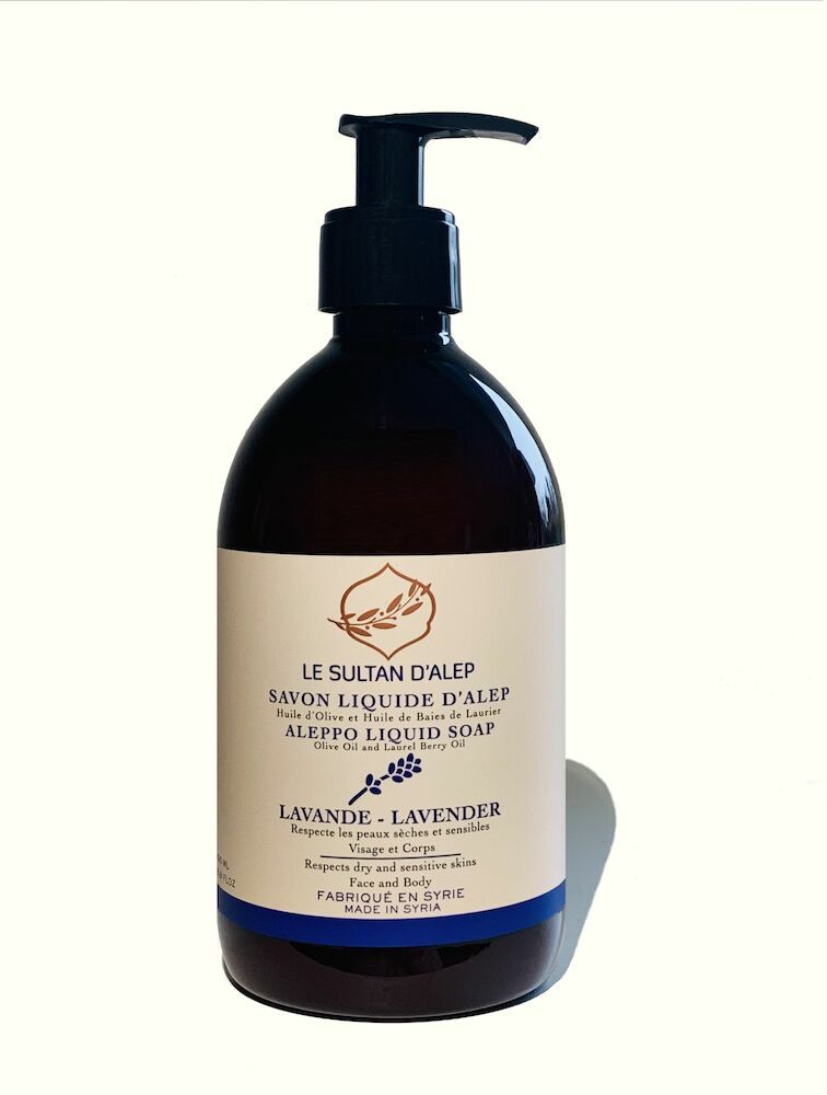 Alepposåpe flytende m/lavendel 500ml