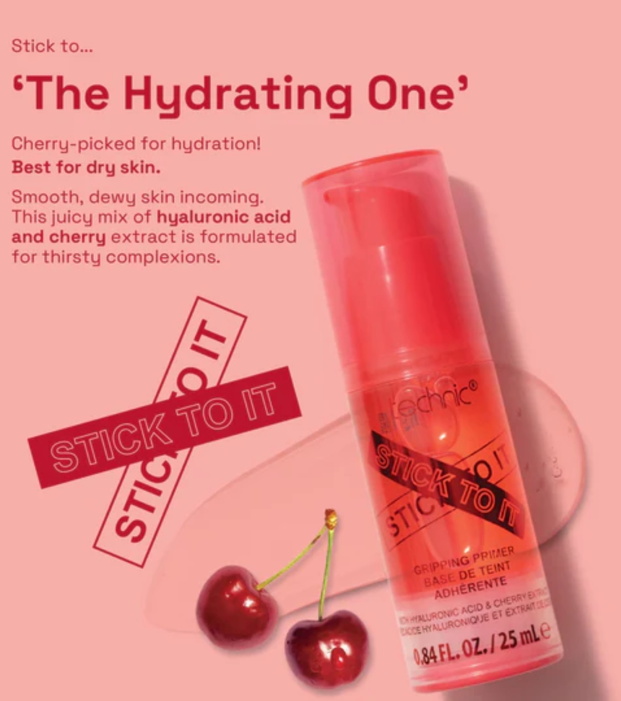 Technic Cosmetics - Primer de Maquiagem Stick to it - Red