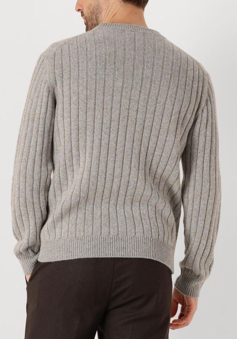lichtgrijze lardini overshirts maglia uomo