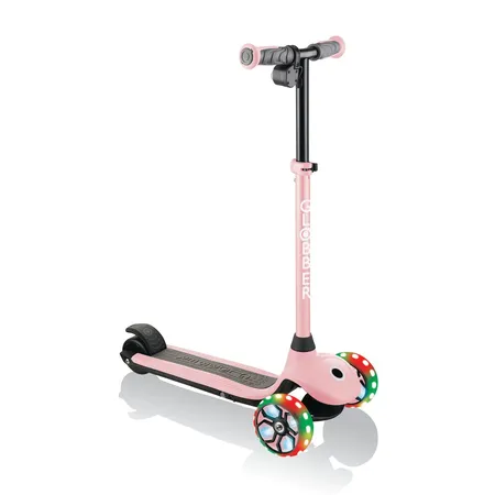 Authentic Sports Globber One K E-Motion 4 PLUS pastellrosa, mit Leuchtrollen