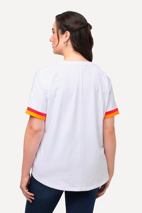 T-Shirt, Palmen, Oversized, Rundhals, Halbarm