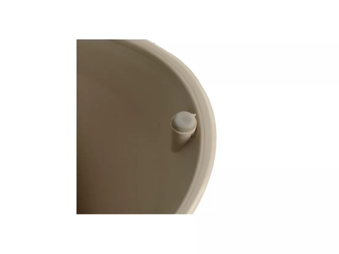 Gamelle en plastique - 1,7L - Beige - D 30 x H 8,5 cm