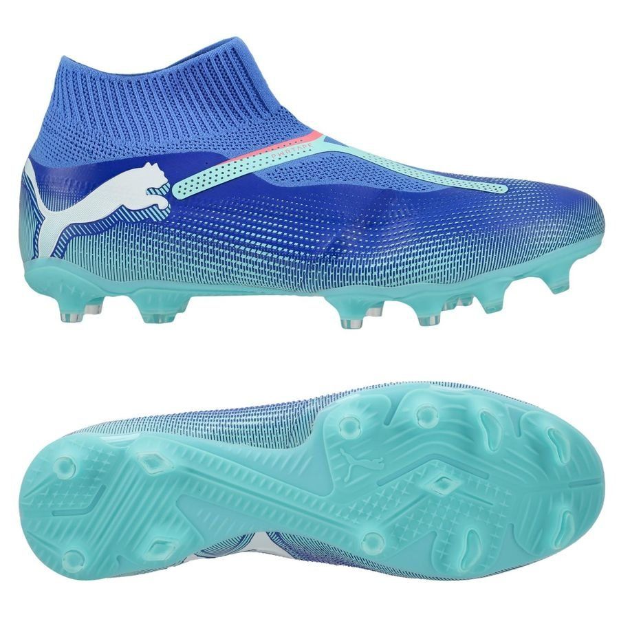 PUMA Future 7 Match   Laceless FG/AG Formula - Bleu/Blanc/Bleu