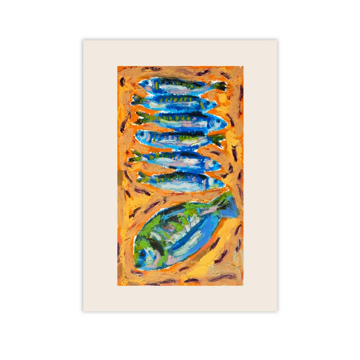 Paper Collective - Seven Fish Poster, 50 x 70 cm