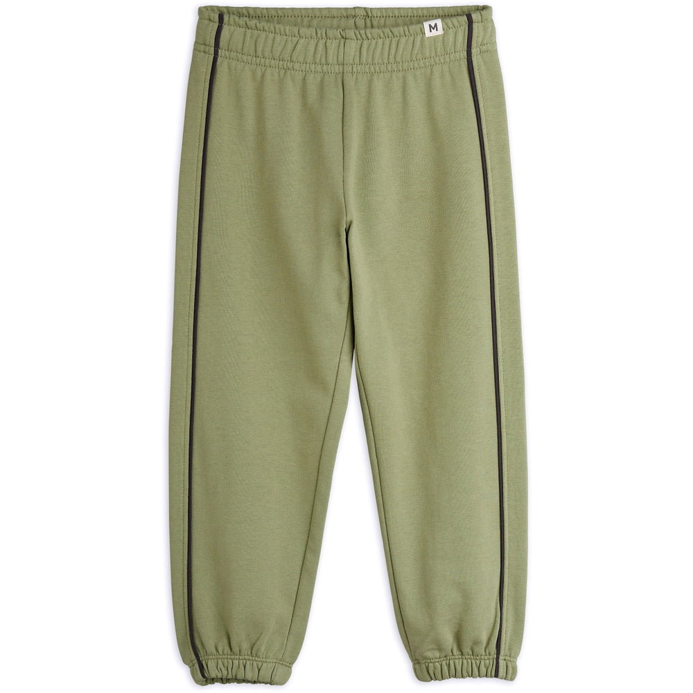 Køb Mini Rodini Green Plain Piping Sweatpants