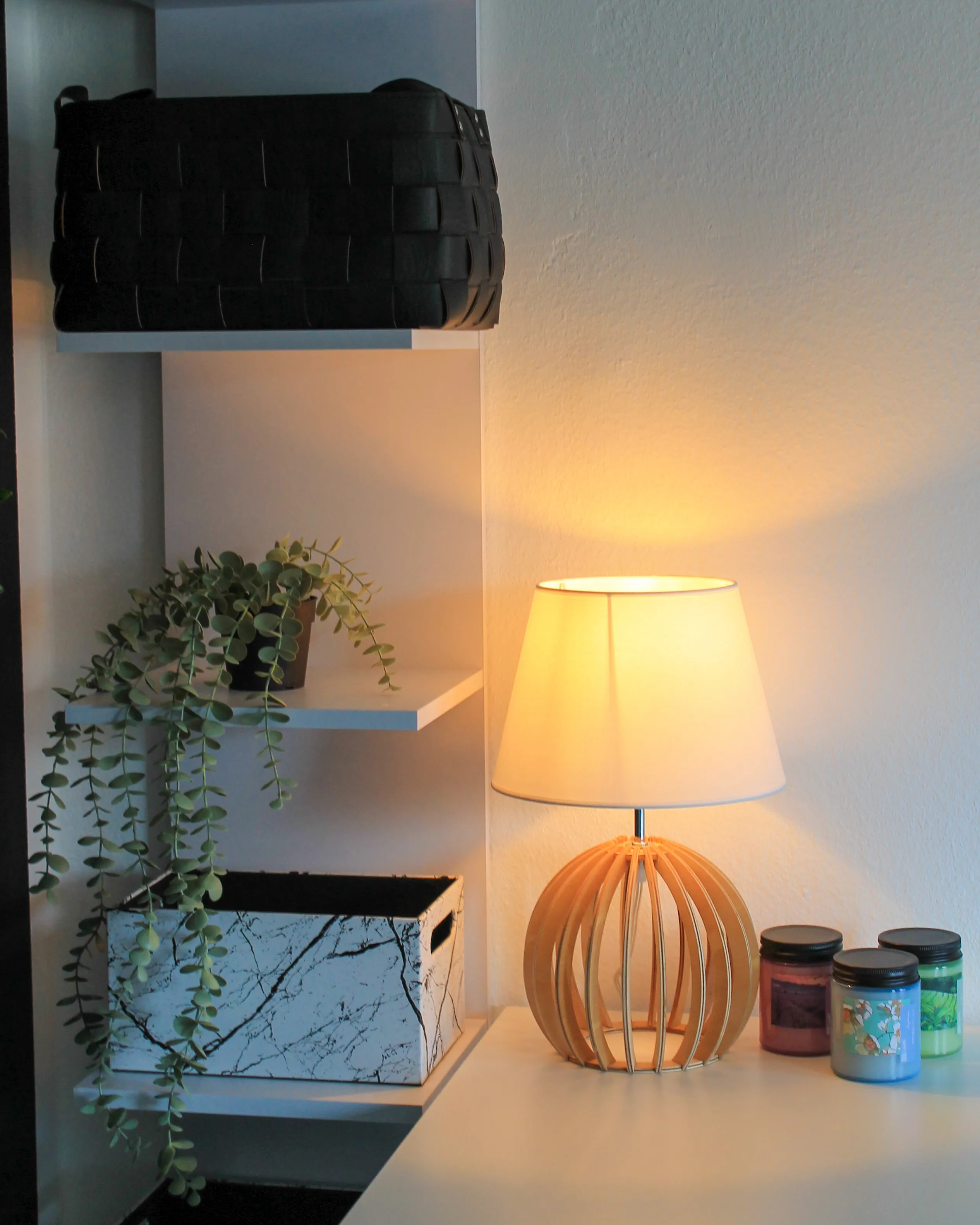 Set van 2 manden SIPPAR Kunstleer Zwart