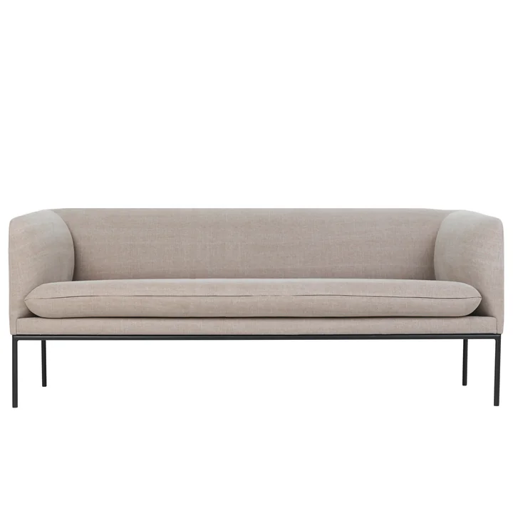 Ferm Living - Turn Sofa 3-Sitzer, Baumwolle / Leinen natur