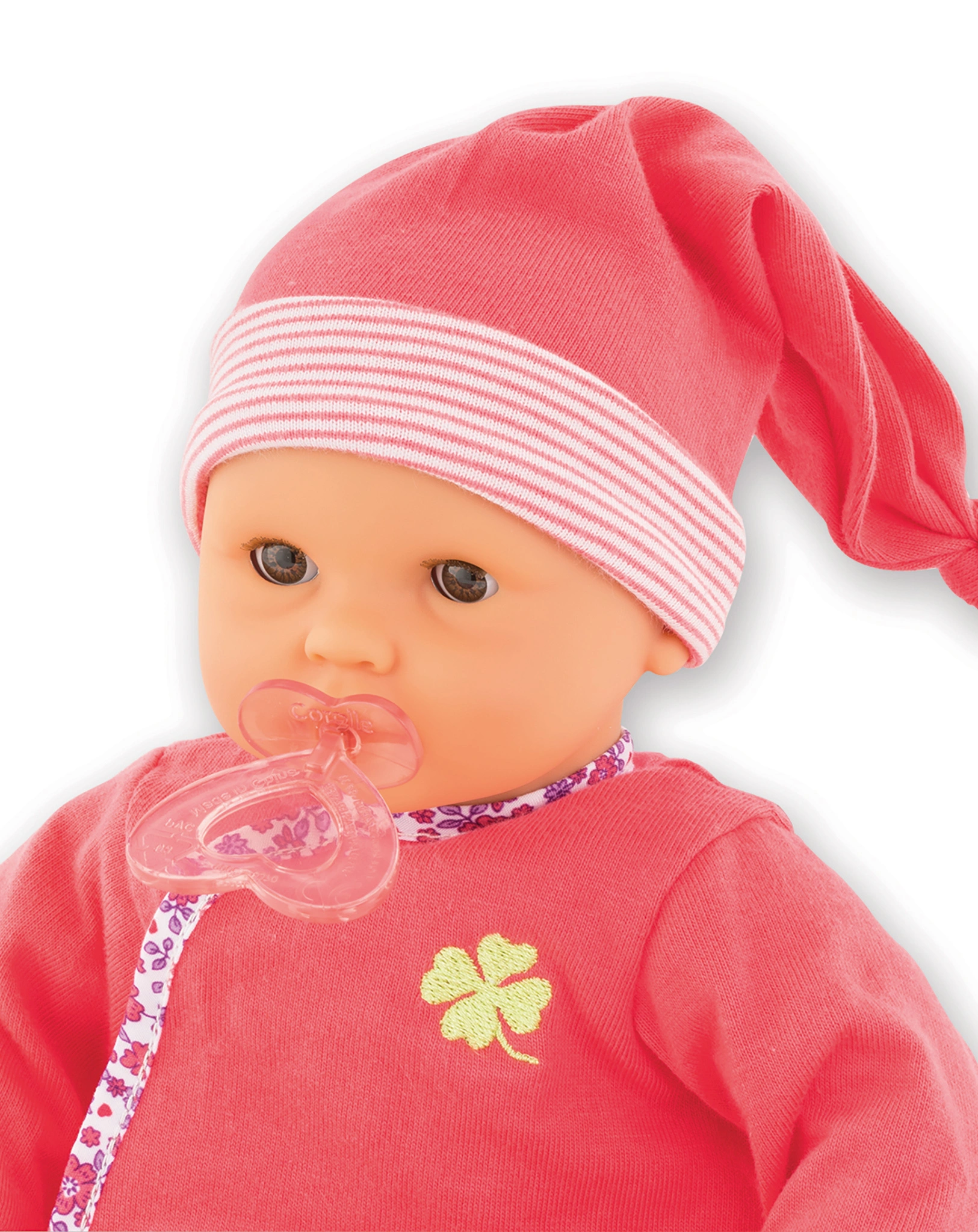 Puppenzubehör SCHNULLER (30cm) 2er-Set in rosa/transparent