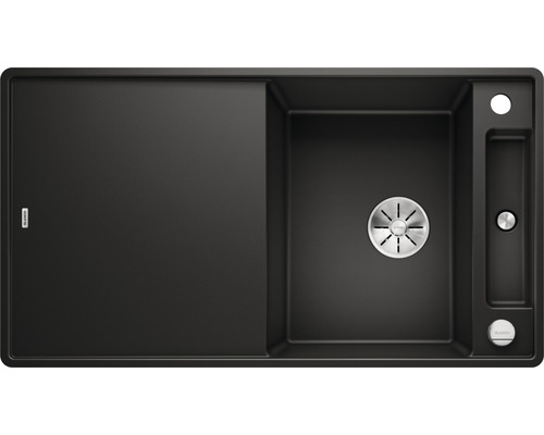 Blanco AXIA III 5 SF spoelbak, 905 x 500 mm, zwart, zonder multifunctionele kom, 525846