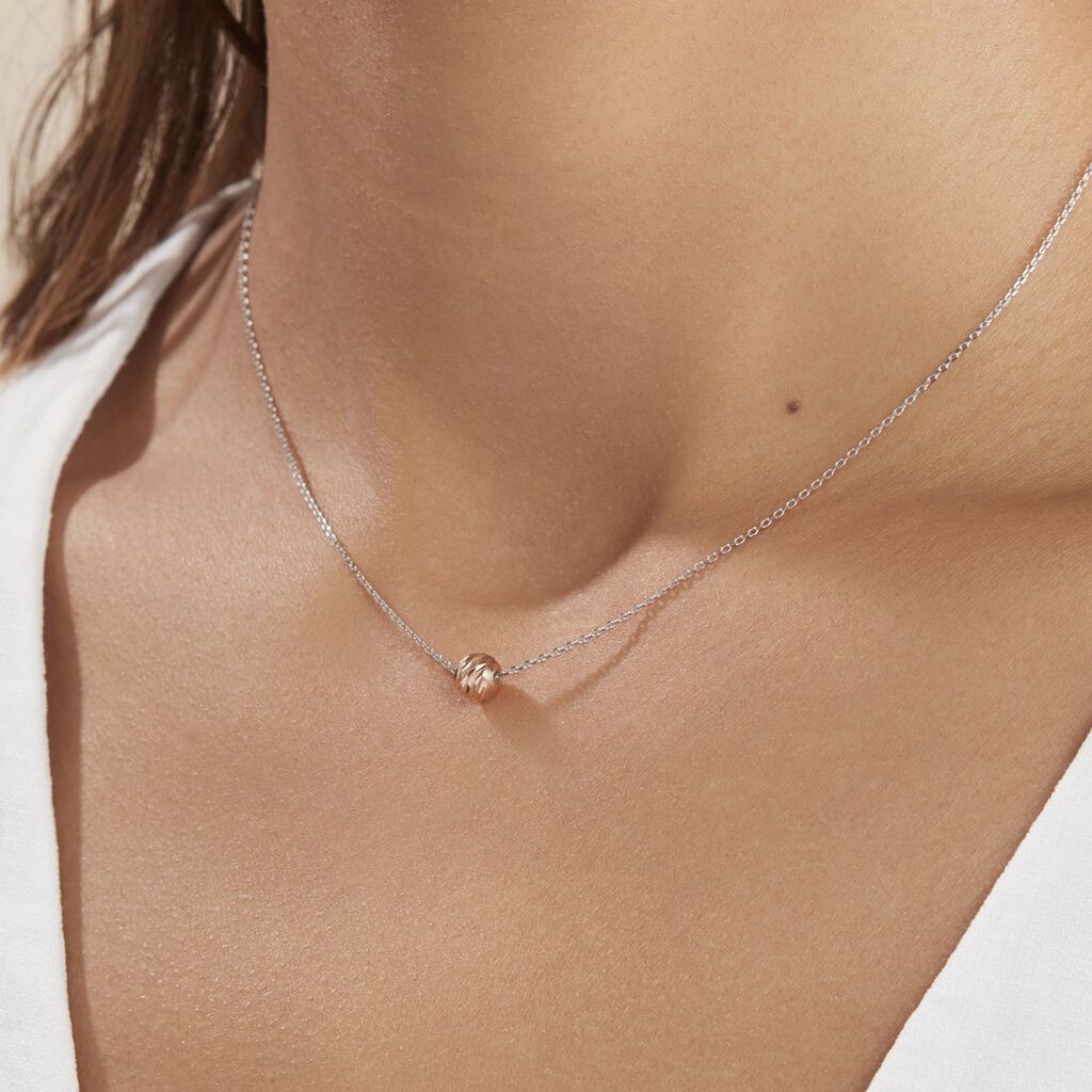 Collier Argent Bicolore Ramiro