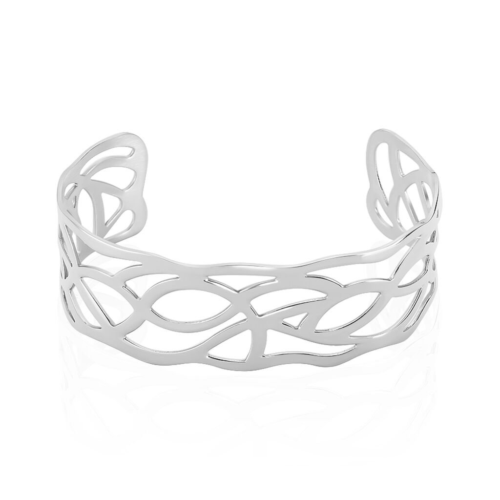 Bracelet Jonc Aelis Acier Blanc