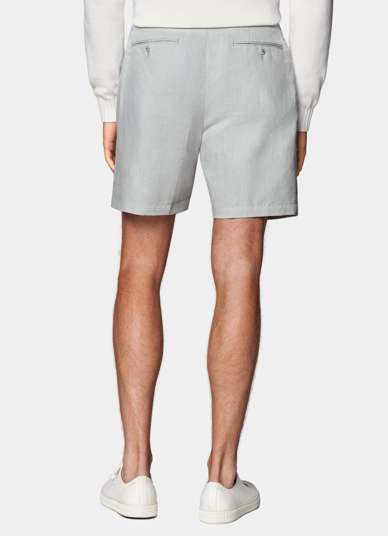 Short Straight Leg gris clair