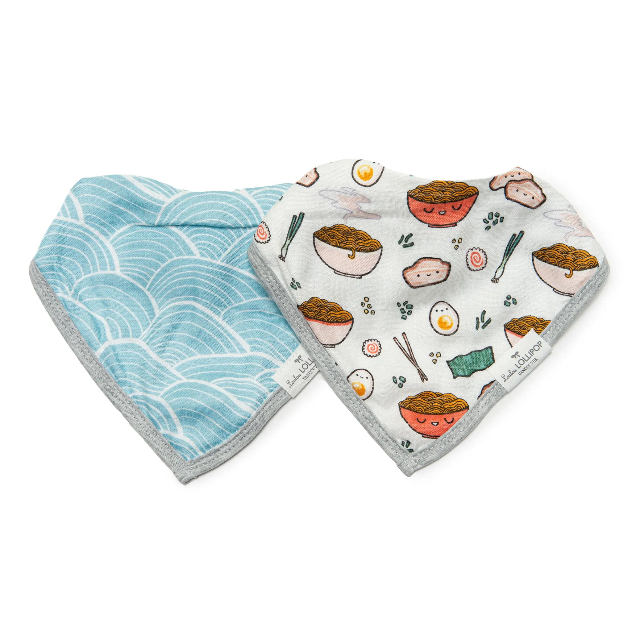 Loulou Lollipop Bavoirs Bandana Mousseline Paquet de 2 -  Ramen
