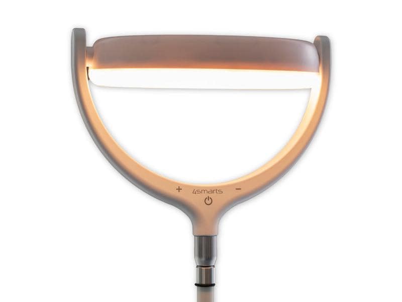 4smarts Videoleuchte Selfie LoomiPod gross Stimmungsvolles, dimmbare Stehlampen-Ringleuchte