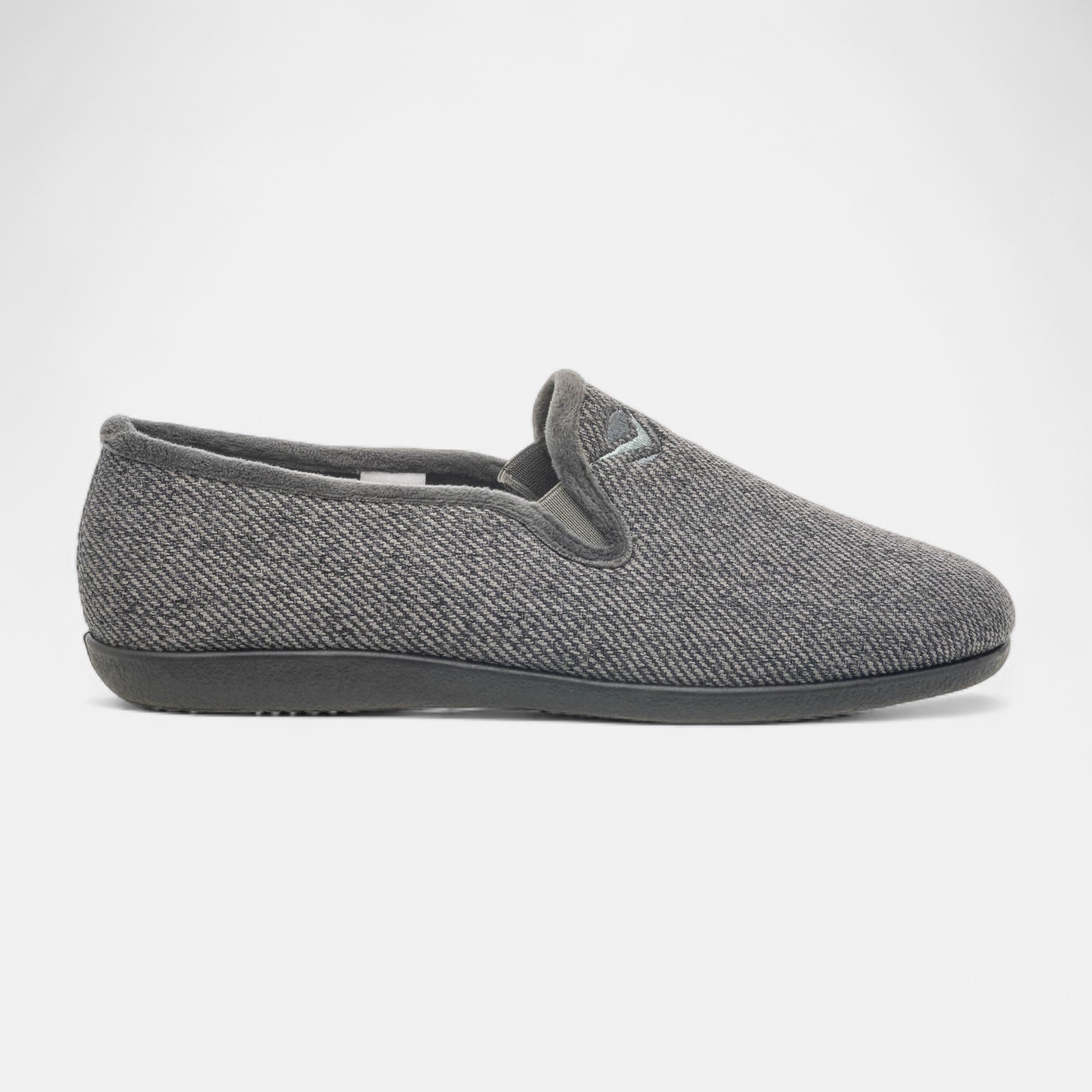 Pantoufles pieds sensibles Homme gris