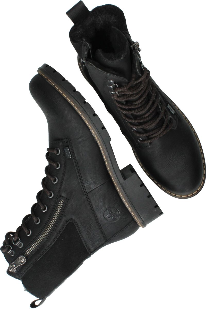 Rieker Veterboots Zwart Dames