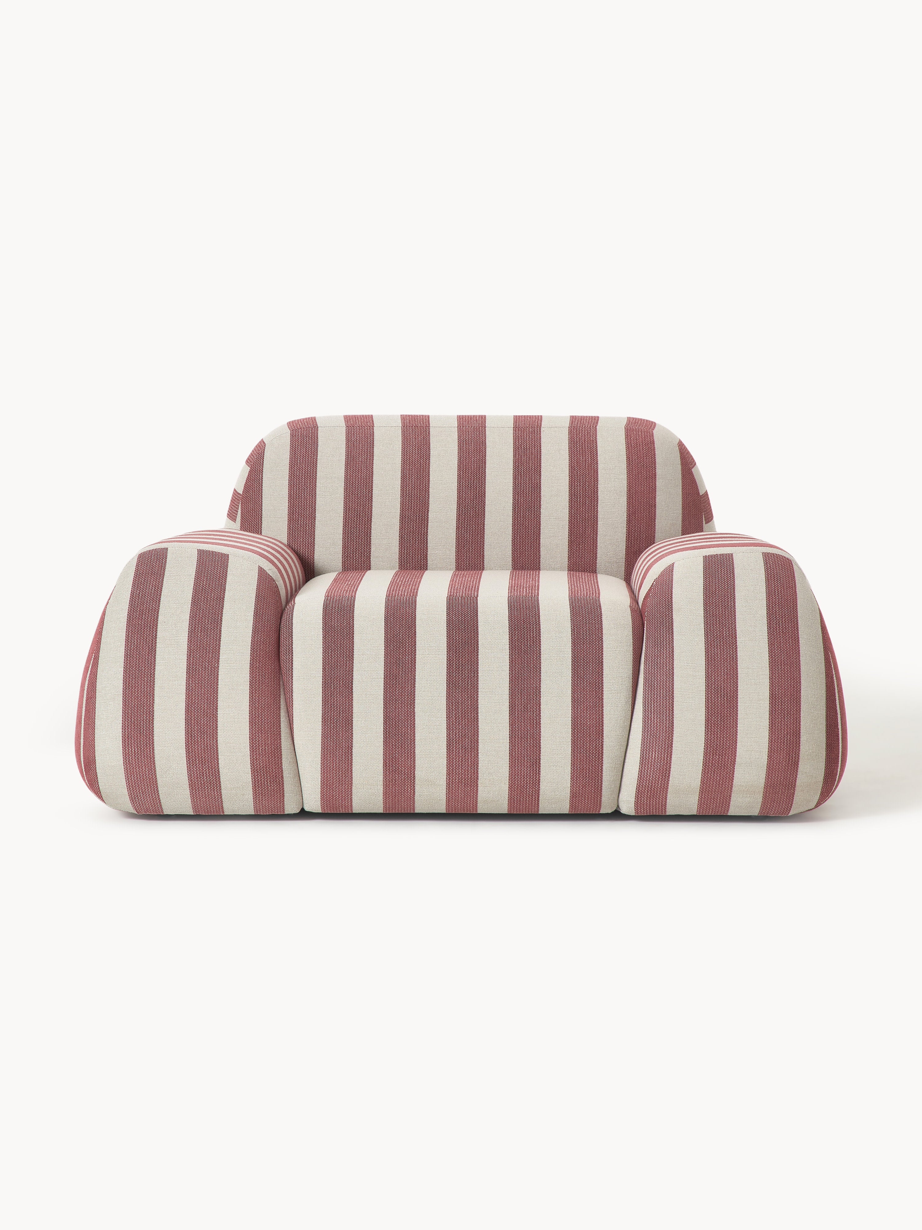 Gestreepte loungefauteuil Wolke