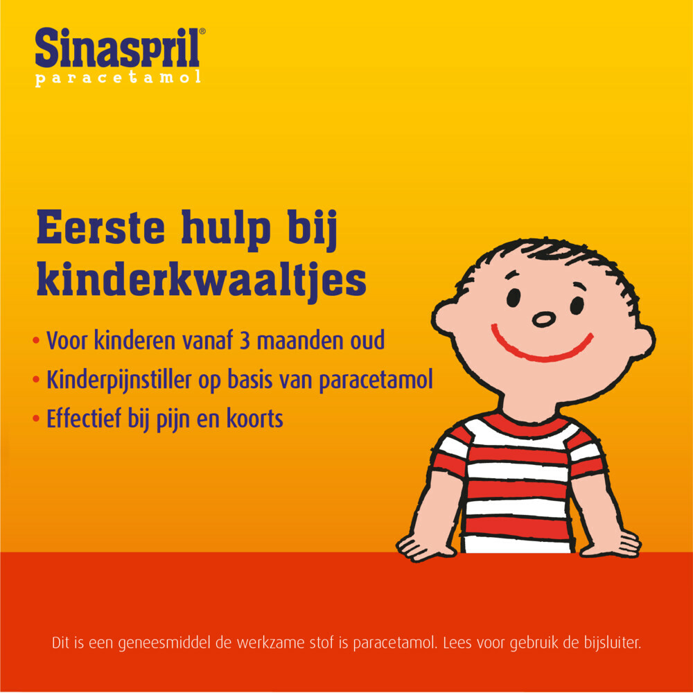 Sinaspril Paracetamol 120 mg 16 kauwtabletten