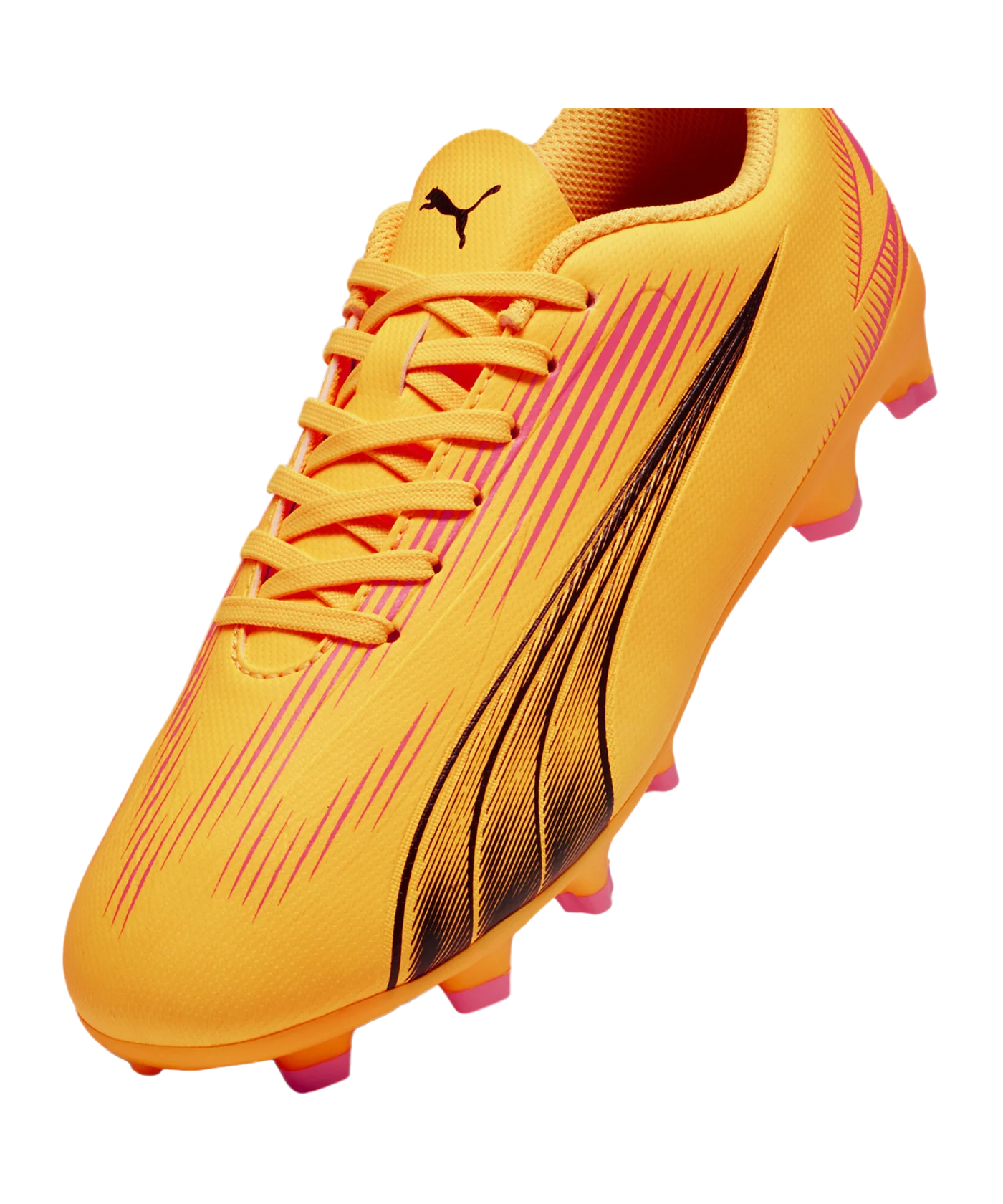 PUMA ULTRA Play FG/AG Jr Kids The Forever Faster Orange Schwarz F03