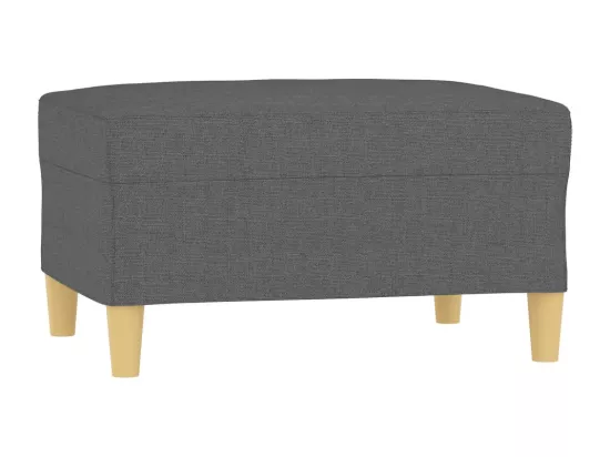 Repose-pied Gris foncé 70x55x41 cm Tissu