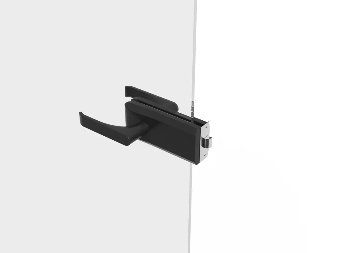 Porte réversible sans bâti en verre trempé dépoli - H204 x L83 cm - BRUMEA