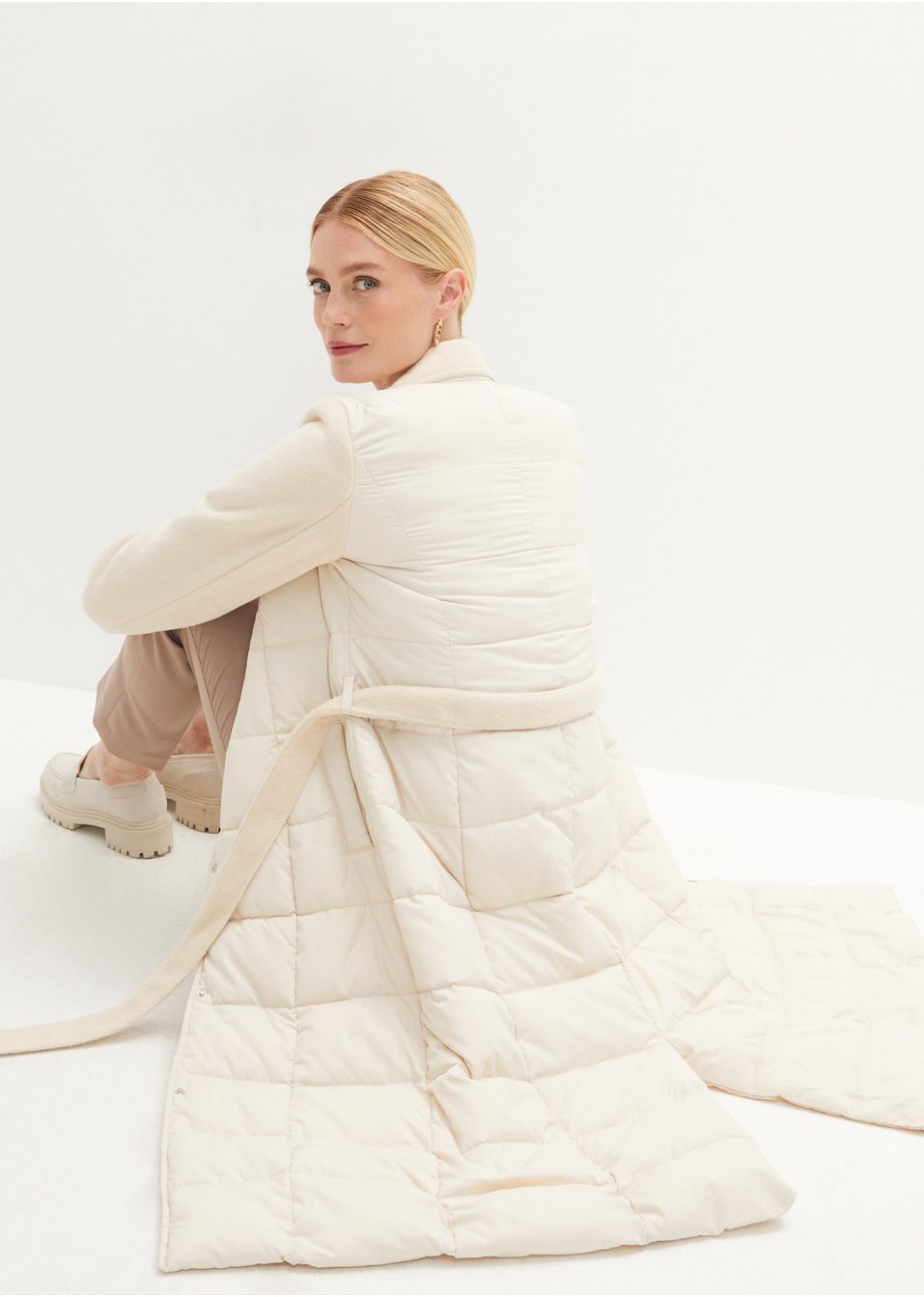 Manteau matelassé style blazer