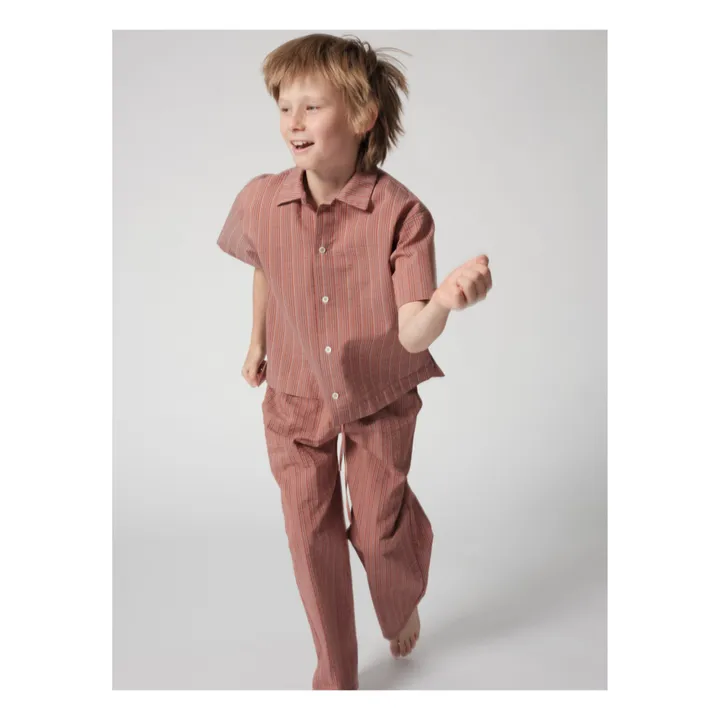 Tangerine Chemise Rayée | Terracotta