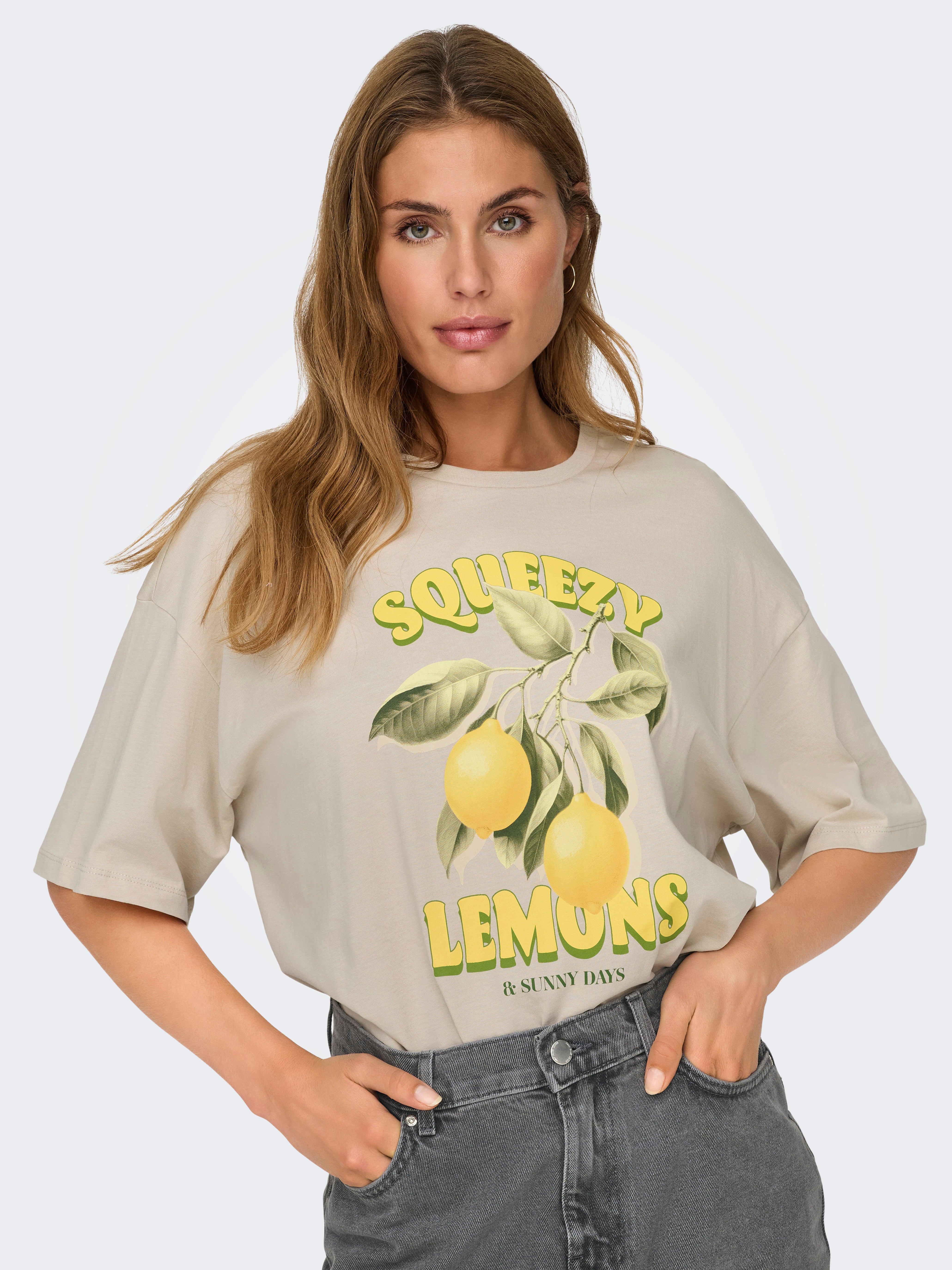 ONLROSE T-shirt Silver Lining