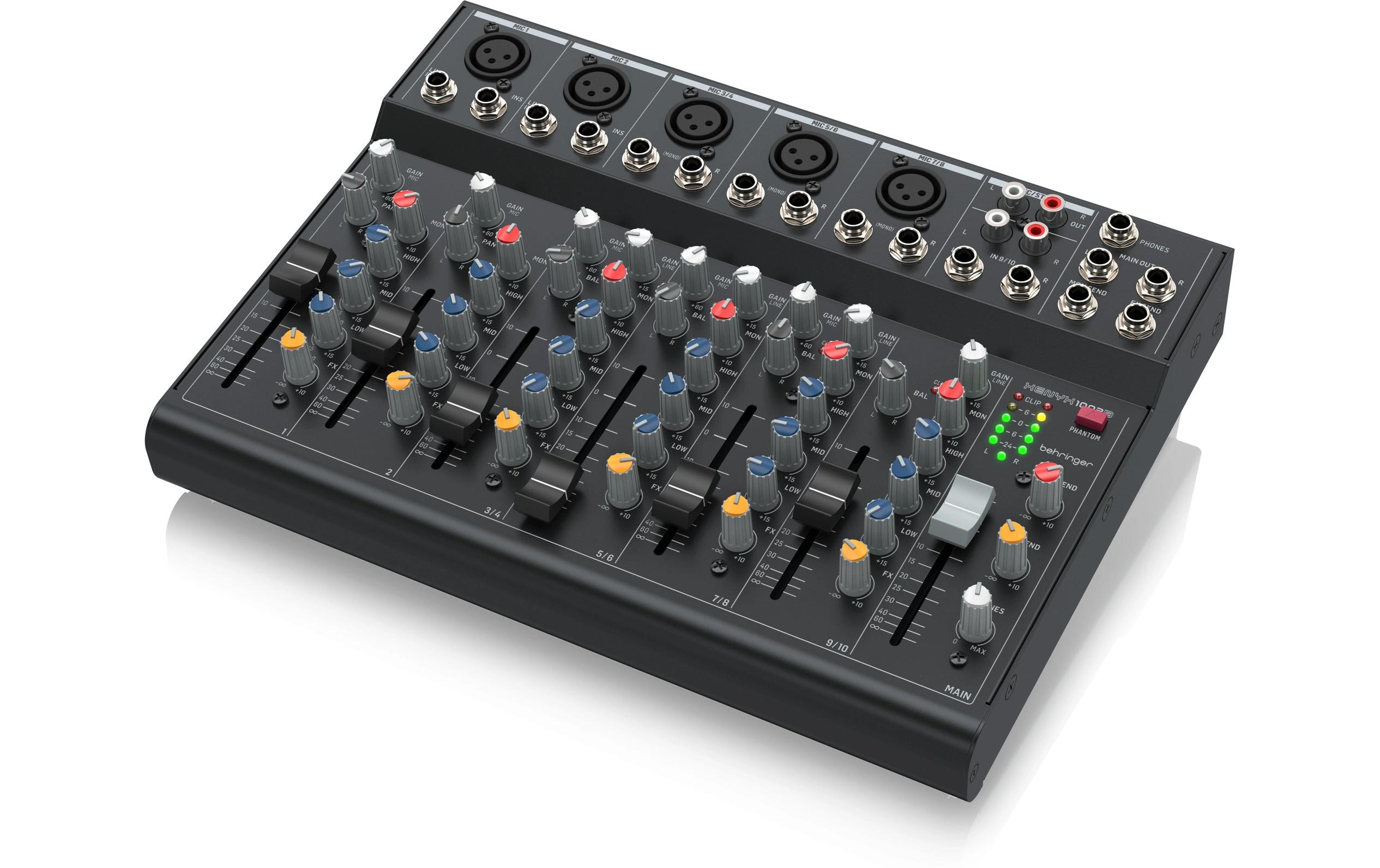 Mischpult XENYX 1003B<br>Analogmischpult mit 10 Eingängen und 5 Mikrofonvorverstärkern