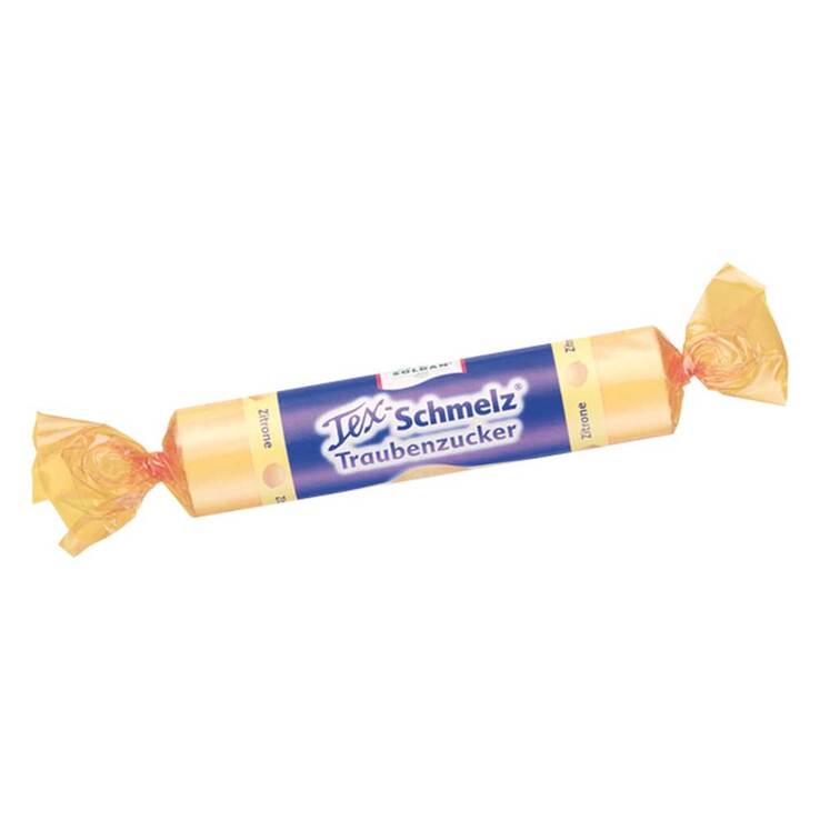 Tex-Schmelz Traubenzucker Zitrone, 33 g