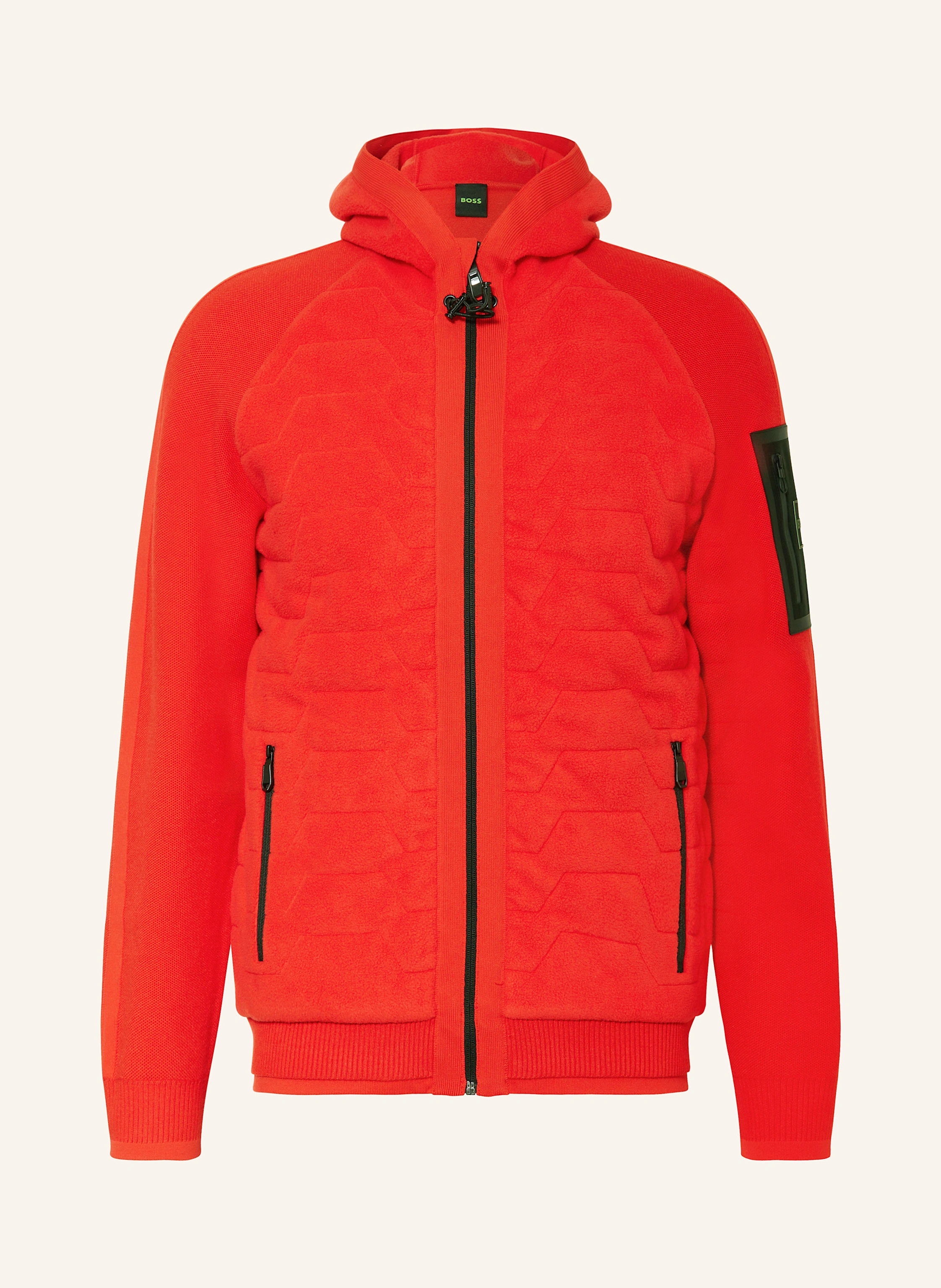 BOSS Sweatjacke MARTIC in Materialmix
