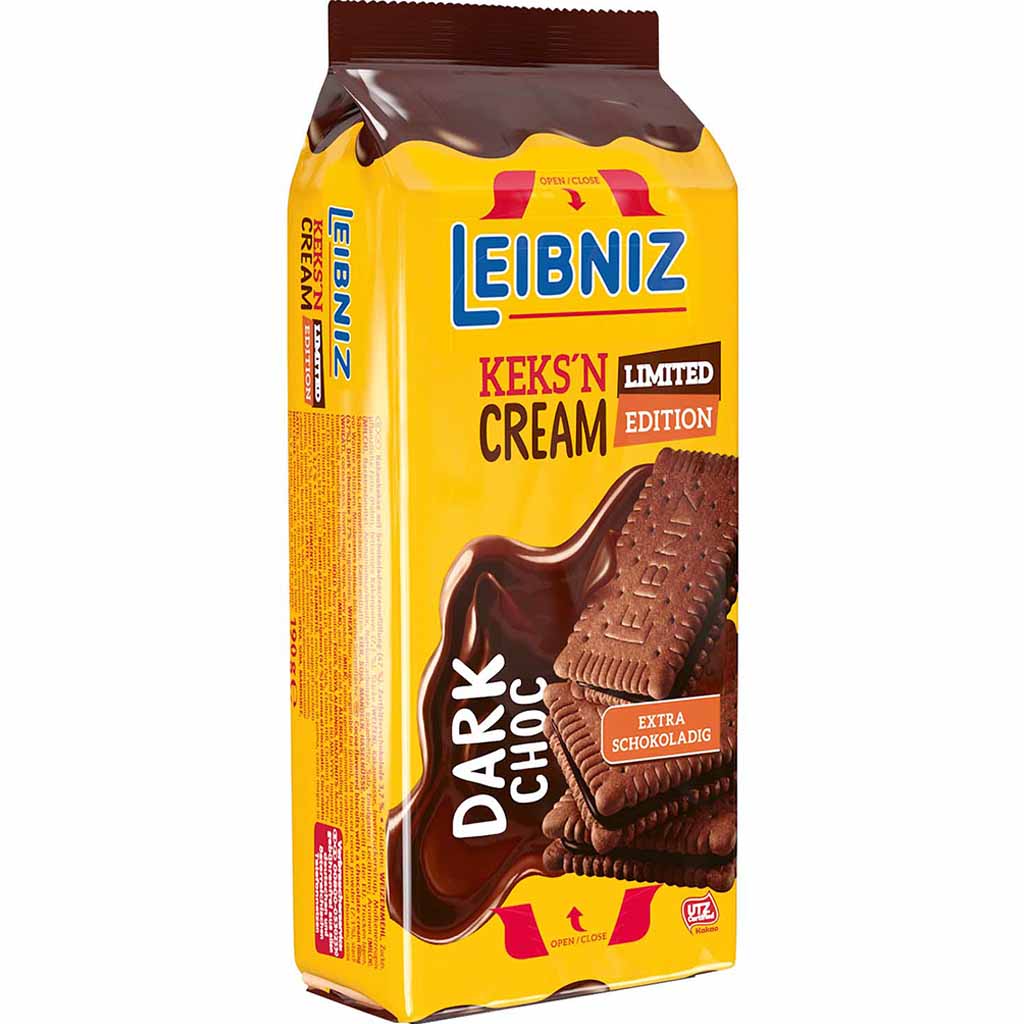 Leibniz Keks´n Cream Choco Dark Choco 190g MHD:1.8.25