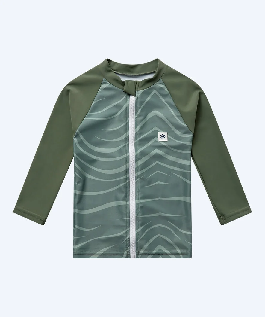 Watery UV-trøje til børn - Fjord Langærmet Rashguard - Grøn