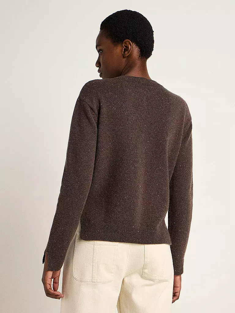 LANIUS Strickjacke Boxy Fit braun