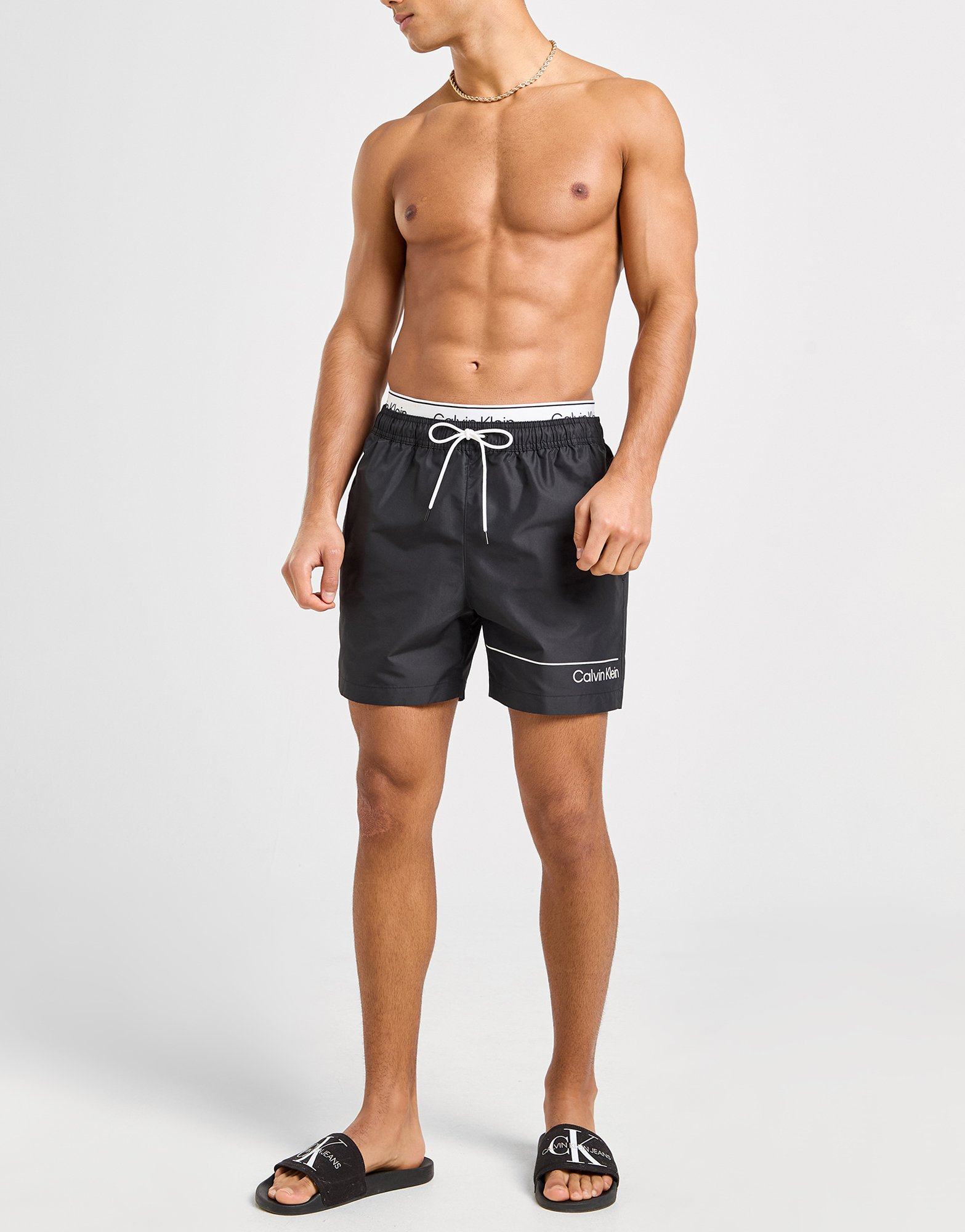 Calvin Klein Swim Short de bain Double Waistband Homme