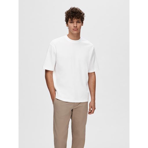 Selected Homme Oscar Loose T-shirt, Bright White, M