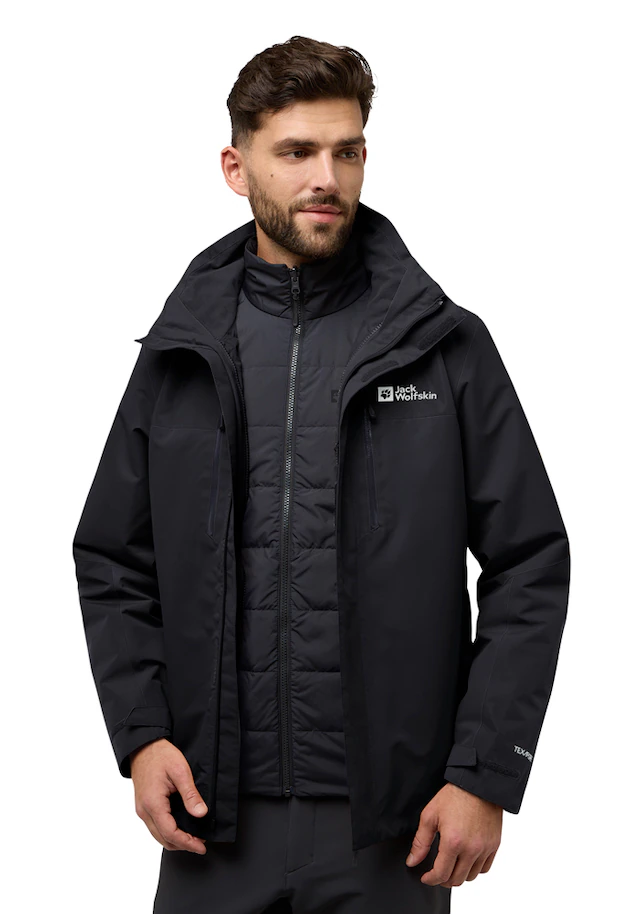 Jack Wolfskin 3-in-1-Funktionsjacke »JASPER 3IN1 JKT M« mit Kapuze