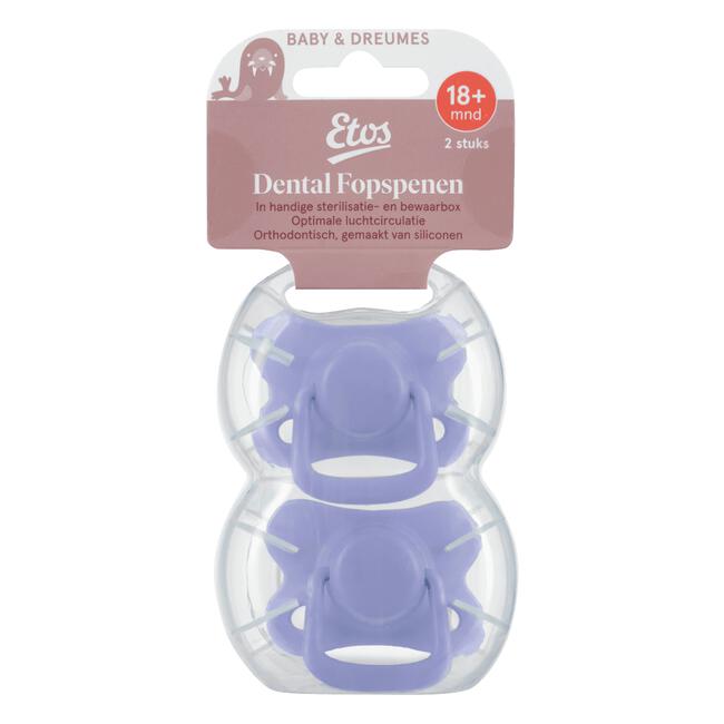 Etos Fopspenen In Steriliseerdoosje 18+ Maanden Assorti