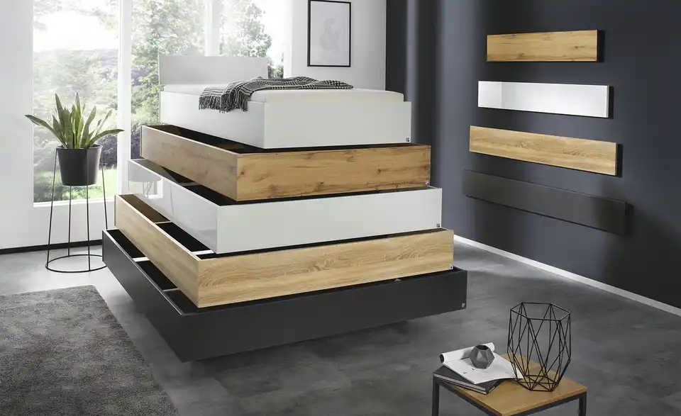 Futonbett Phoenix Eiche Sonoma (Nachbildung) 180 cm