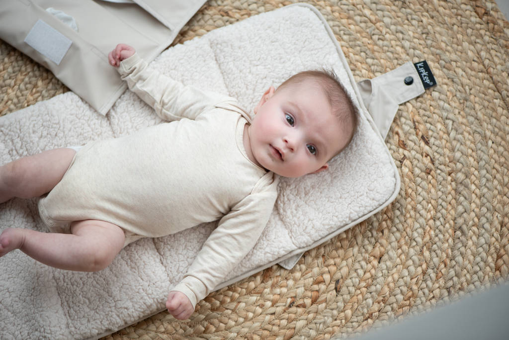 Napper verschoonmatje met teddy beige