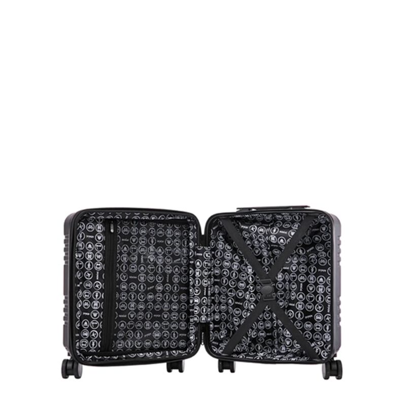Valise underseat rigide Déclic Extensible 45 cm Noir