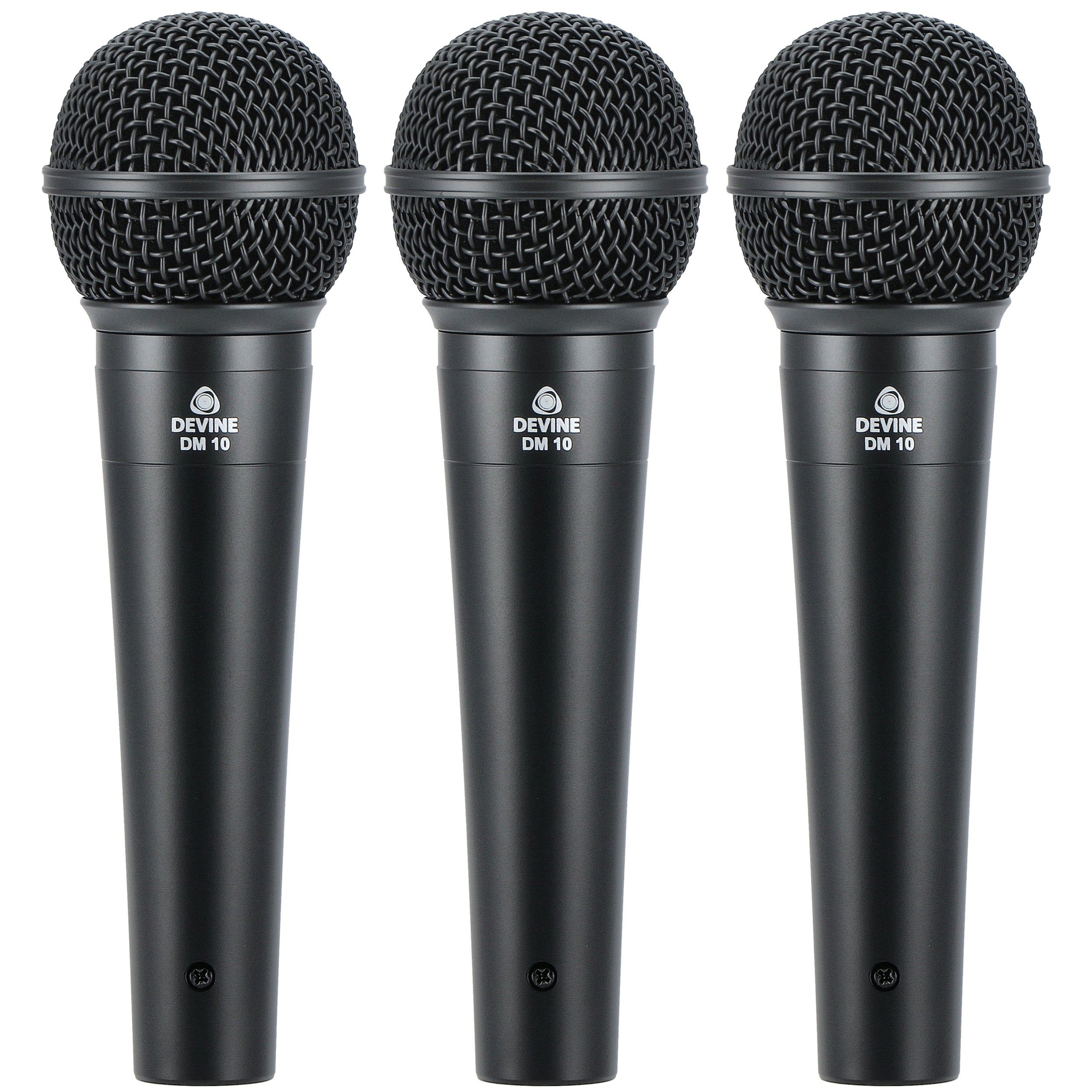 Devine DM 10 kit dynamische microfoon (set van 3)