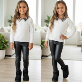 Your leo collar sweater - wit