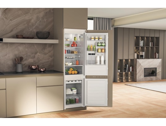 WHIRLPOOL - Réfrigérateur congélateur encastrable WHC18D021A1SFFR, 268 litres, Froid brassé,